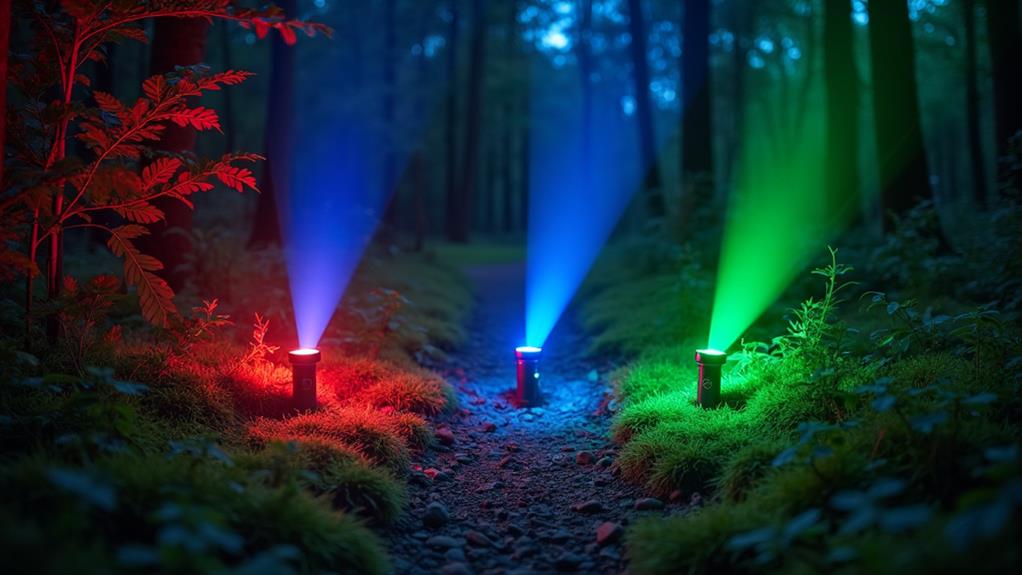 red blue green colors