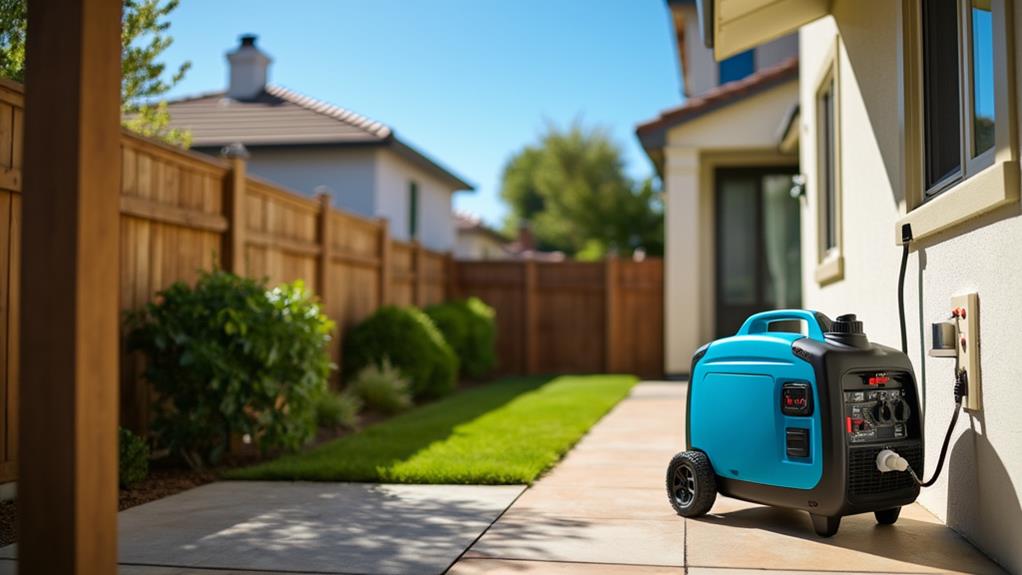 operate generator with caution