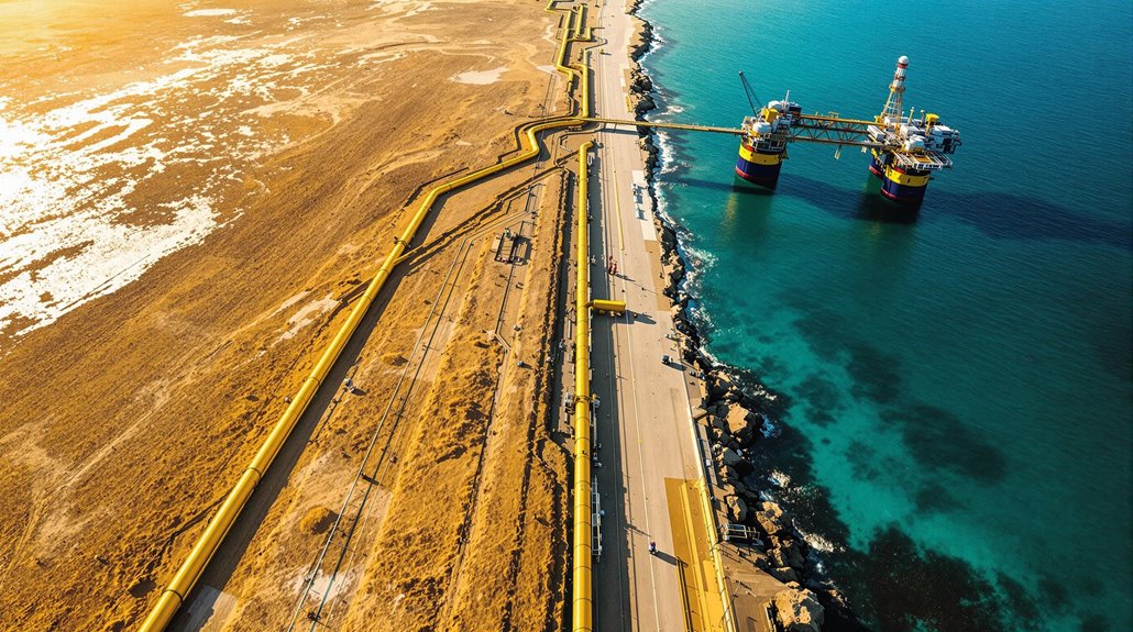 onshore offshore pipeline infrastructure comparison