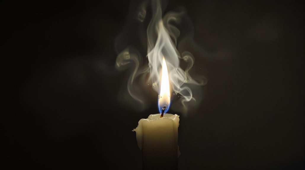 soot from incomplete combustion