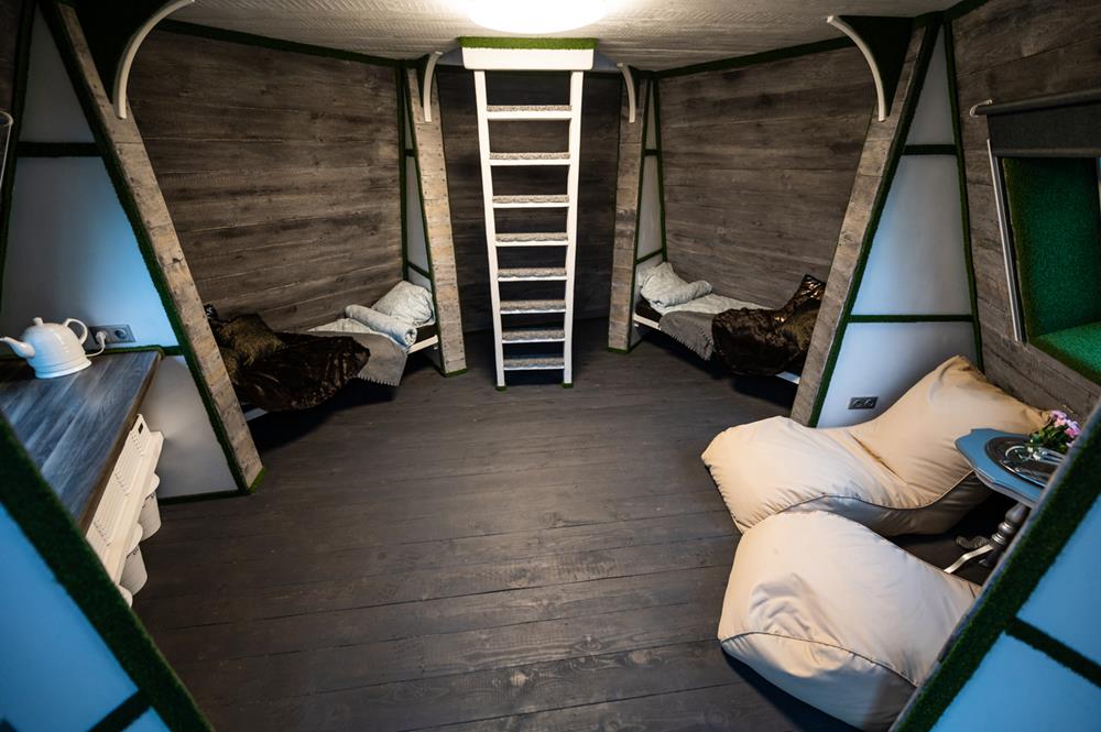 Insider a survival bunker