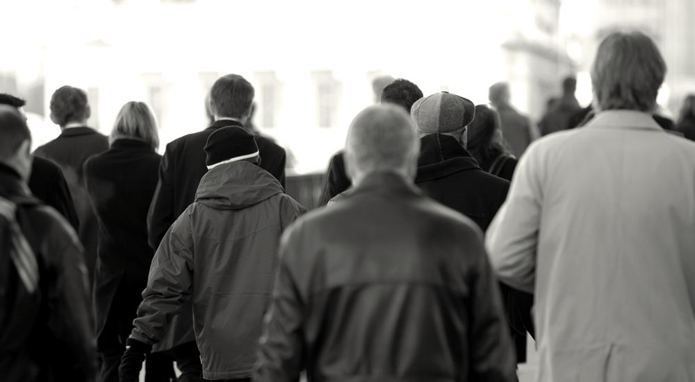 People walking on a street