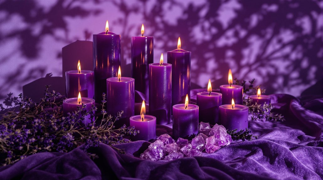 purple candle ritual benefits