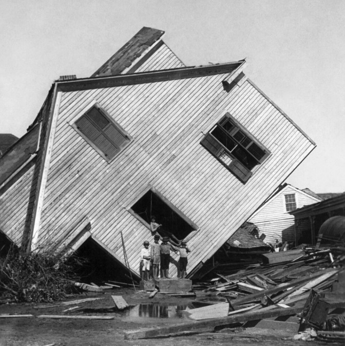 Aftermath of Galveston, Texas hurricane of 1900