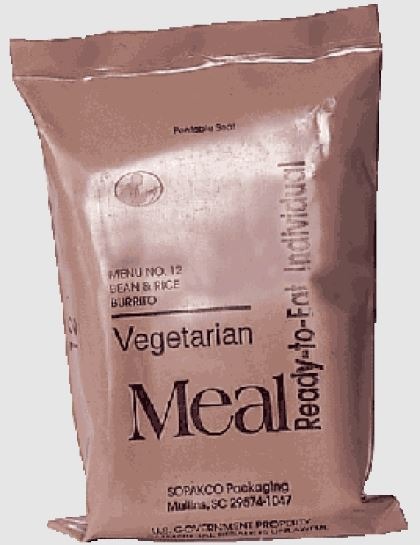 vegetarian mre