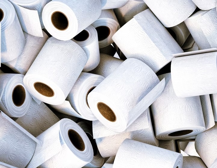 rolls of toilet paper