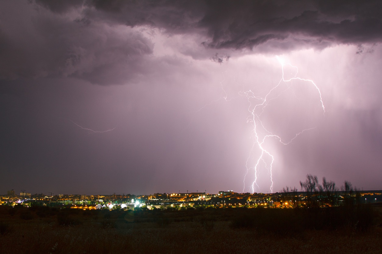 Stormy night hindering GPS signal