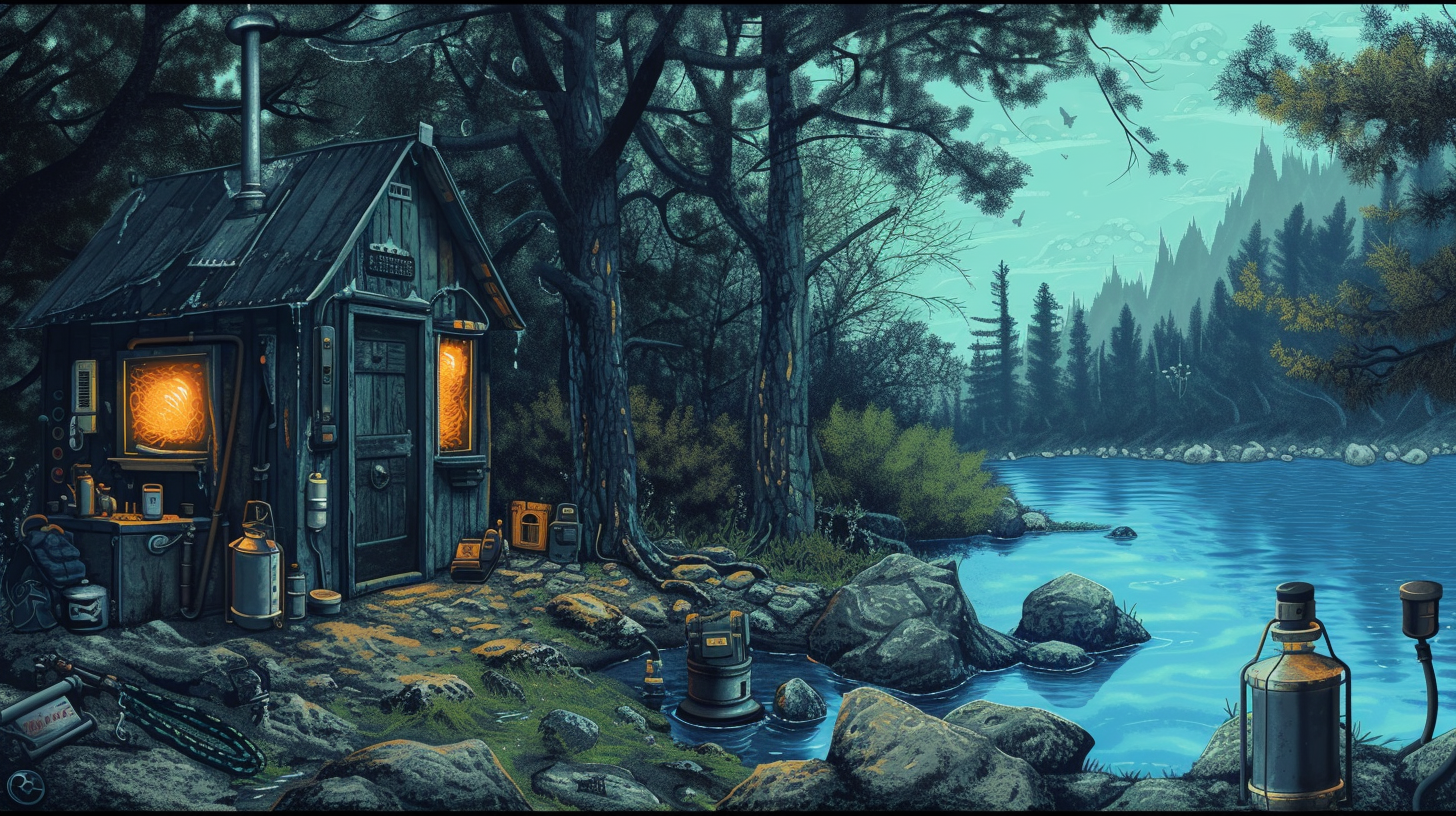 cabin by contaminated water