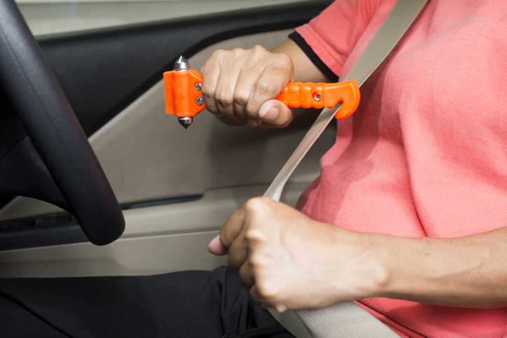 Built-In Seatbelt Cutter