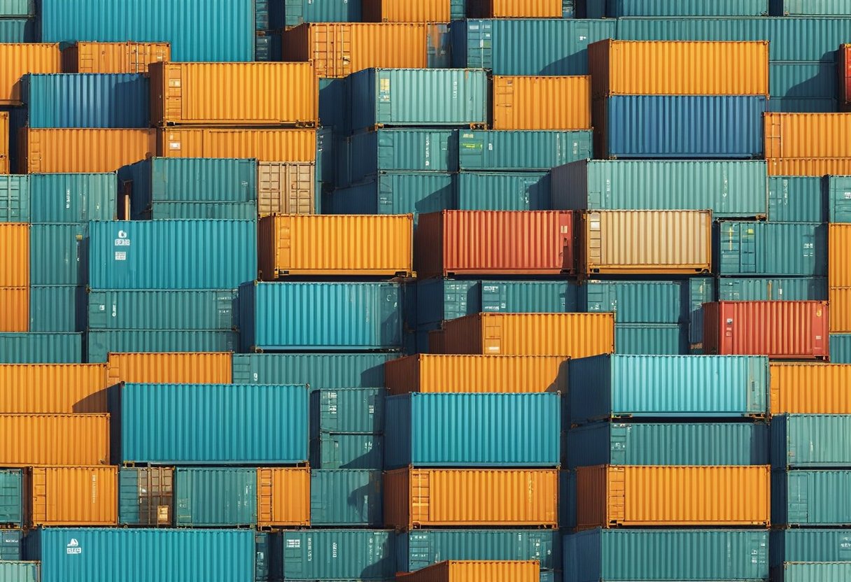 stack of shipping containers