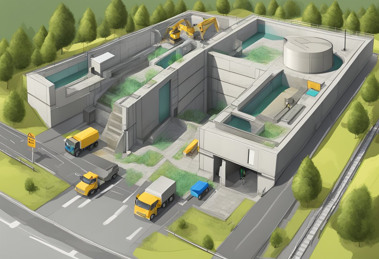 The underground bunker is being assessed for safety features against earthquakes