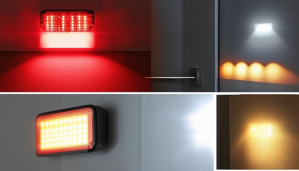 vibrant lights in darkness