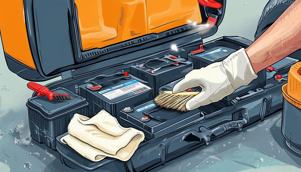 charging storing cleaning batteries