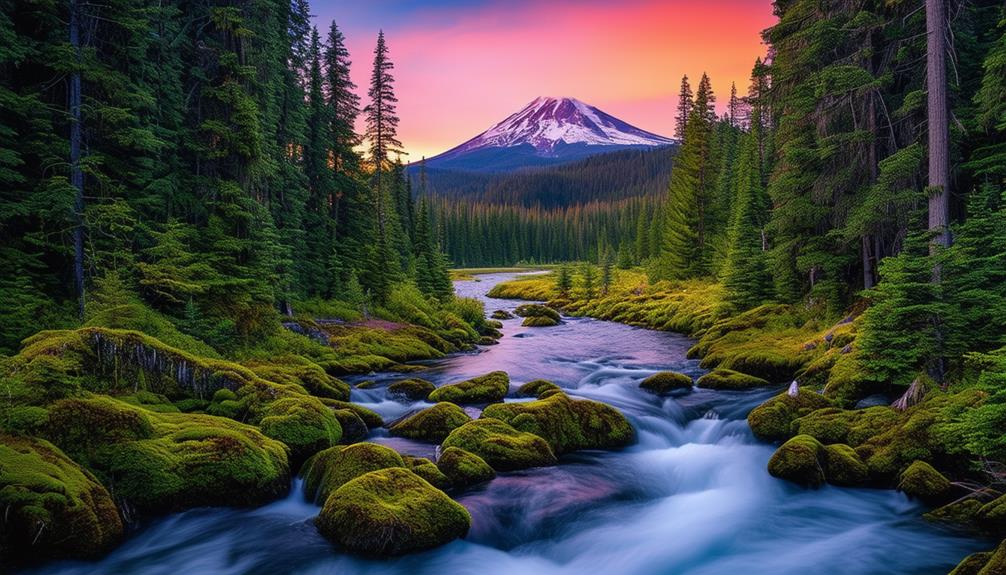 lush forests and coastline