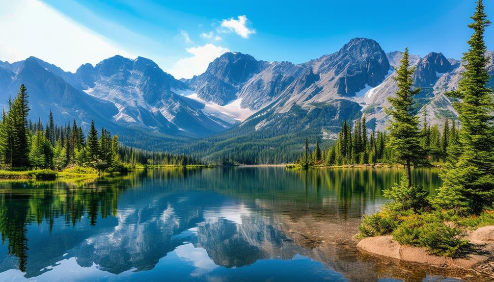 majestic mountain range