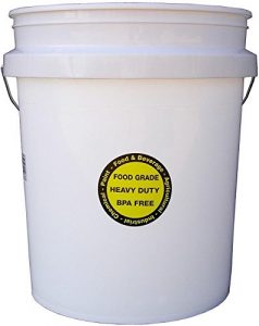 5 GALLON WHITE ALL PURPOSE Durable Commercial Food Grade Bucket With LID