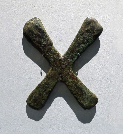 a Katanga cross on the wall