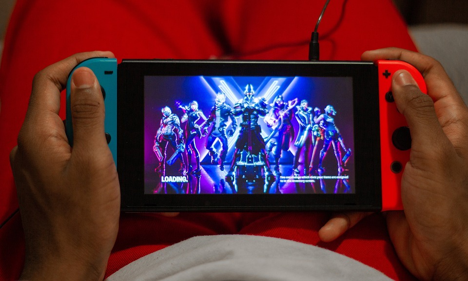 person playing on Switch