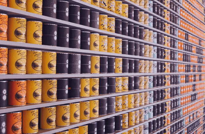 One can buy canned foods easily off the local market. 