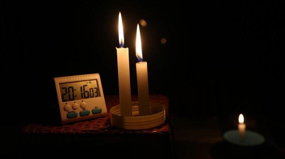 candles for light during a power outage