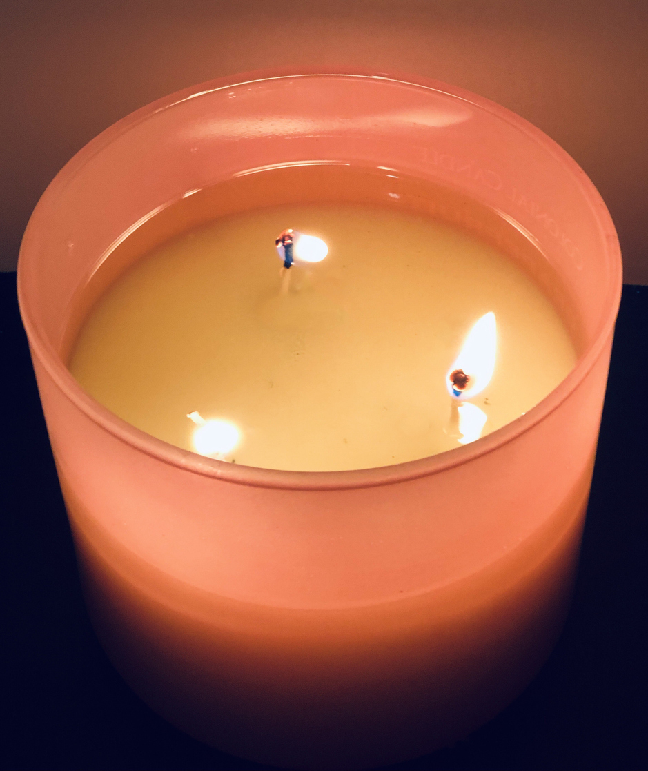 three-wick candle